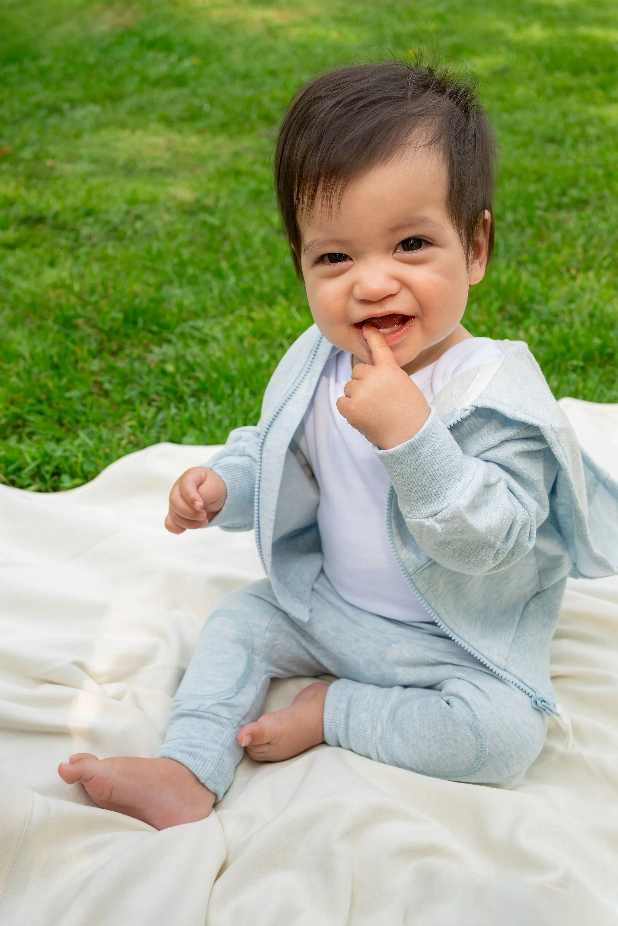 Blue Baby French Terry Sweatsuit Bundle
