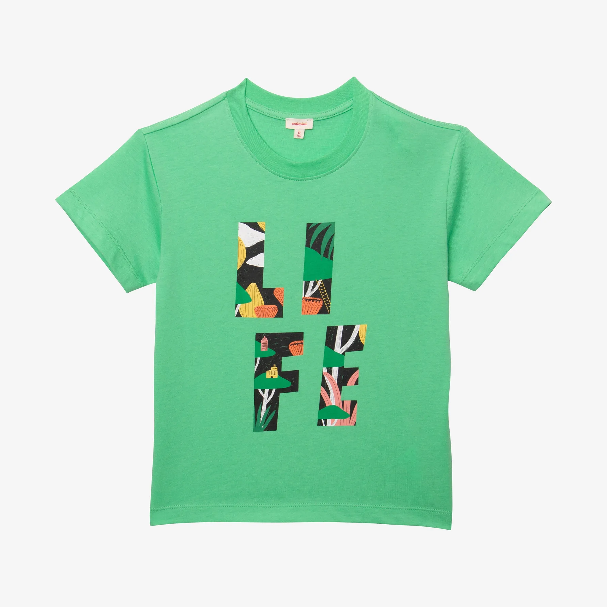 Boys' green T-shirt