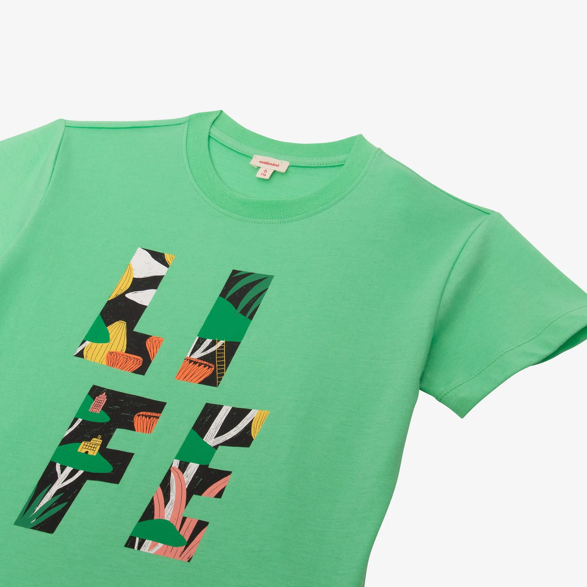 Boys' green T-shirt