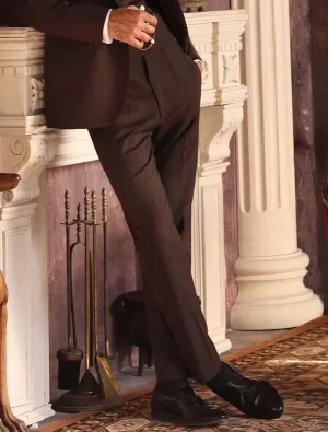 BROWN FORMAL PANTS