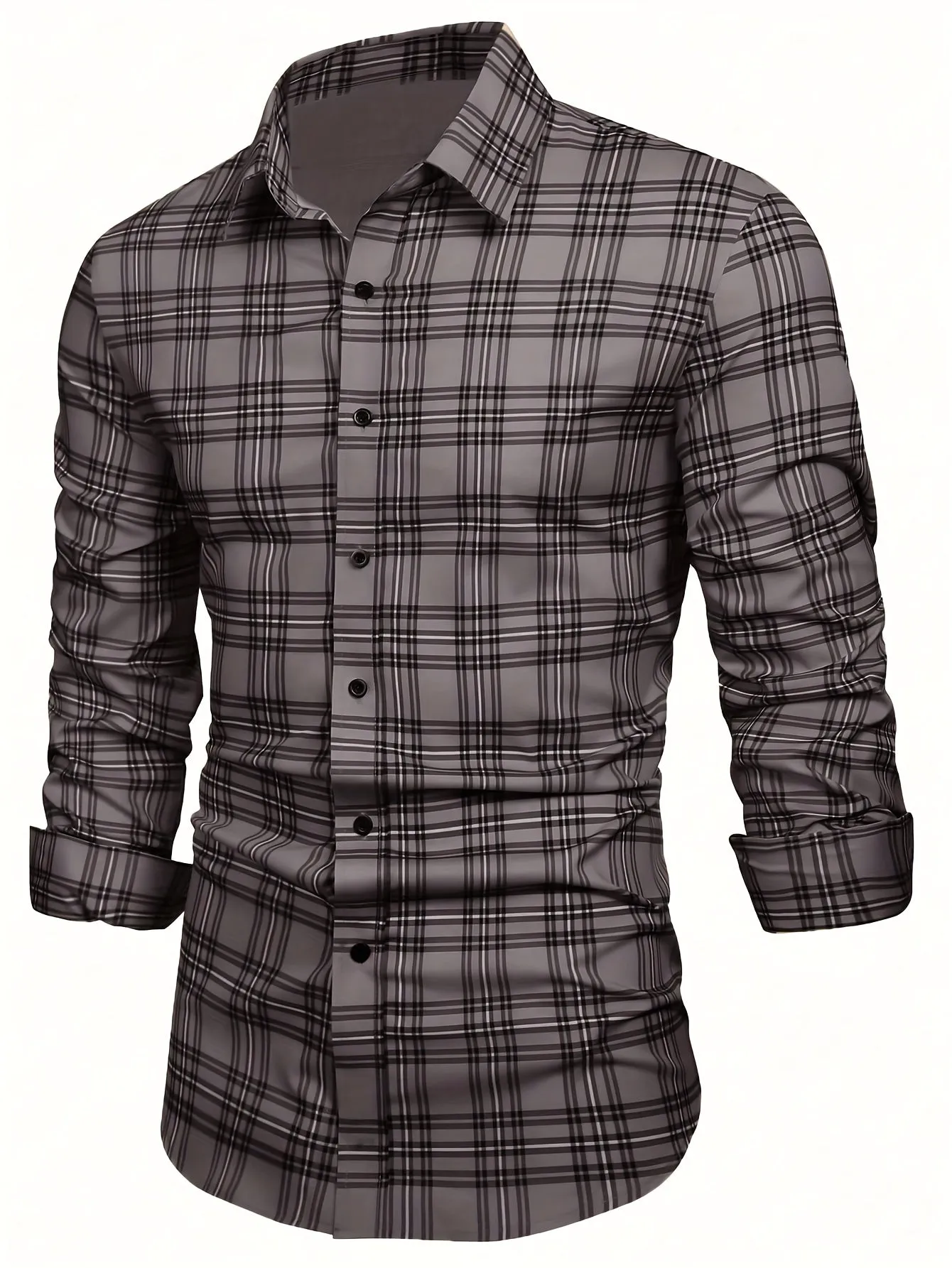 CHARVIX | Classic Checkered Formal Shirt