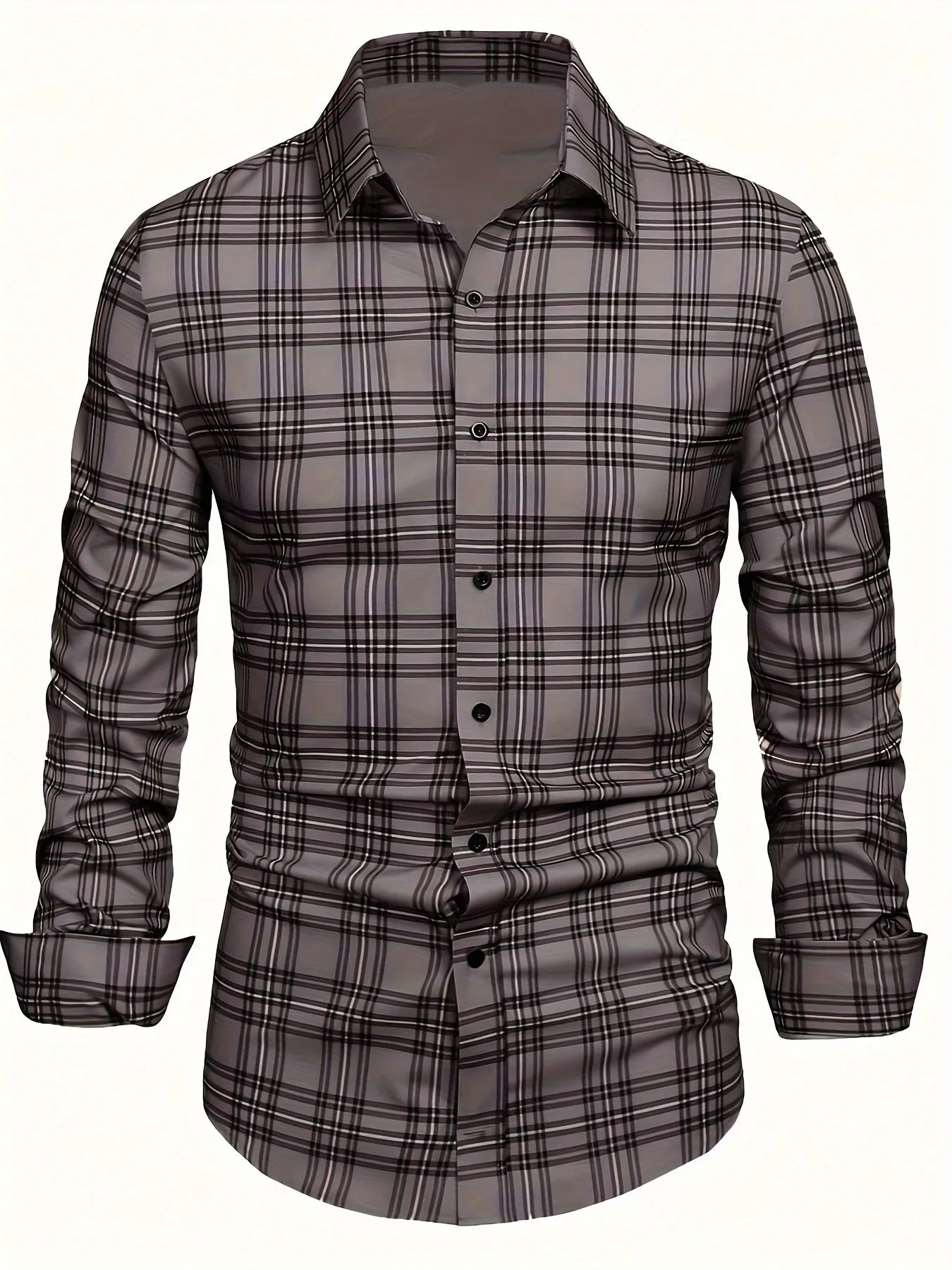 CHARVIX | Classic Checkered Formal Shirt