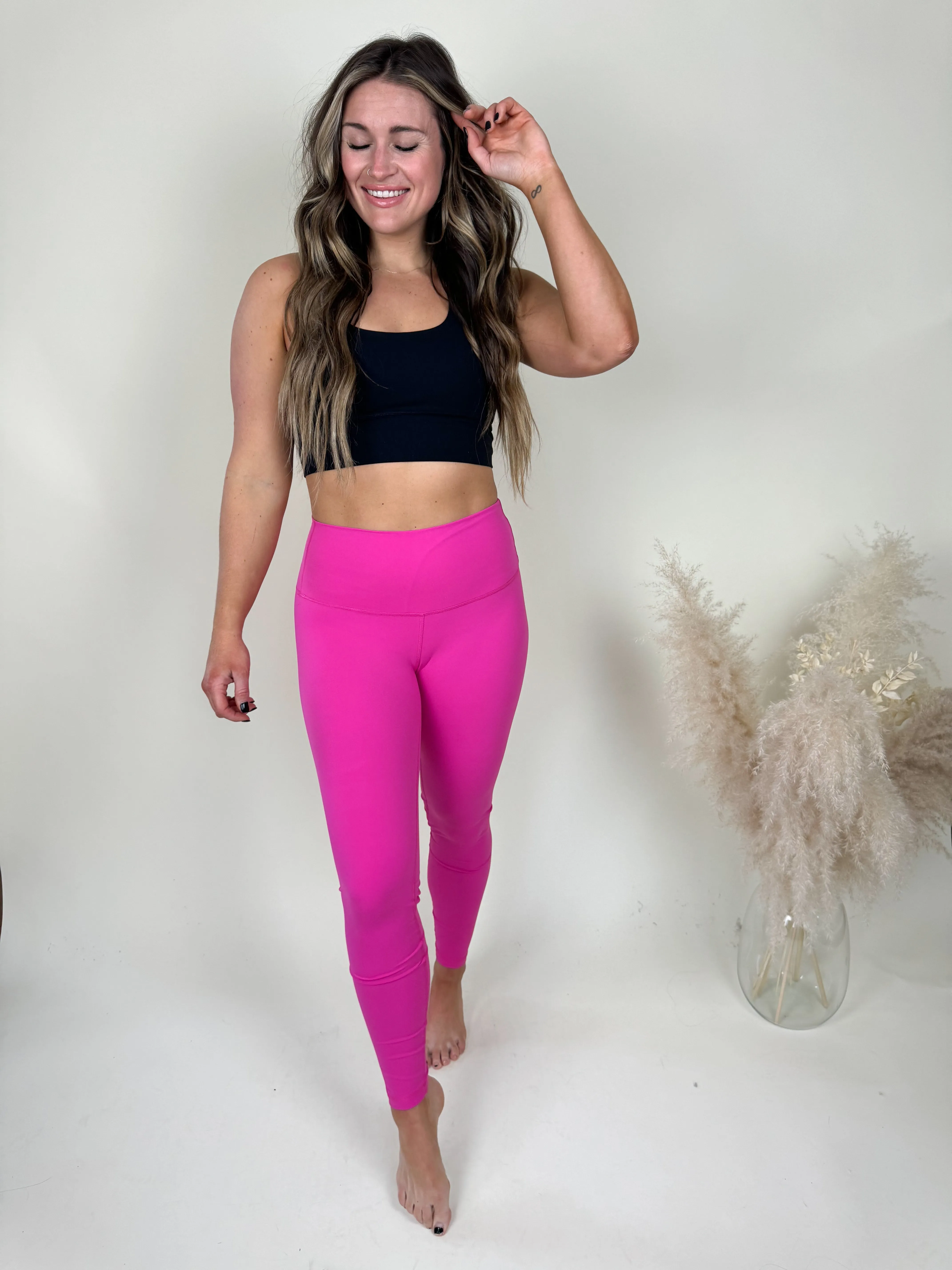 Chill Out Leggings | Fuchsia FINAL SALE