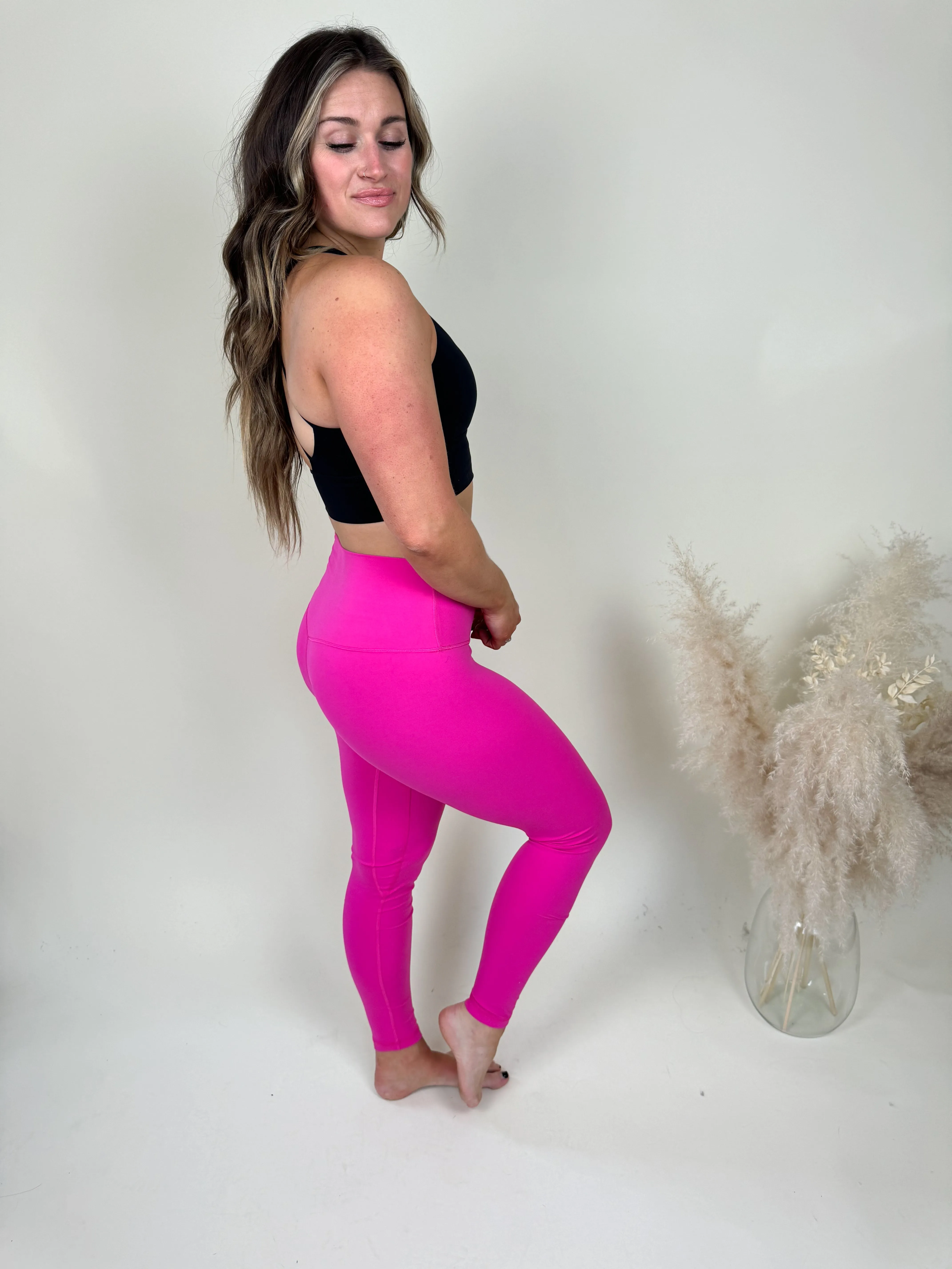 Chill Out Leggings | Fuchsia FINAL SALE
