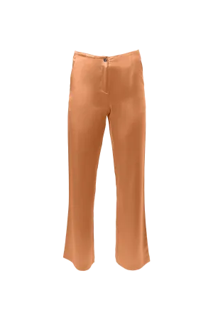 Classic Straight Leg Pants In Copper