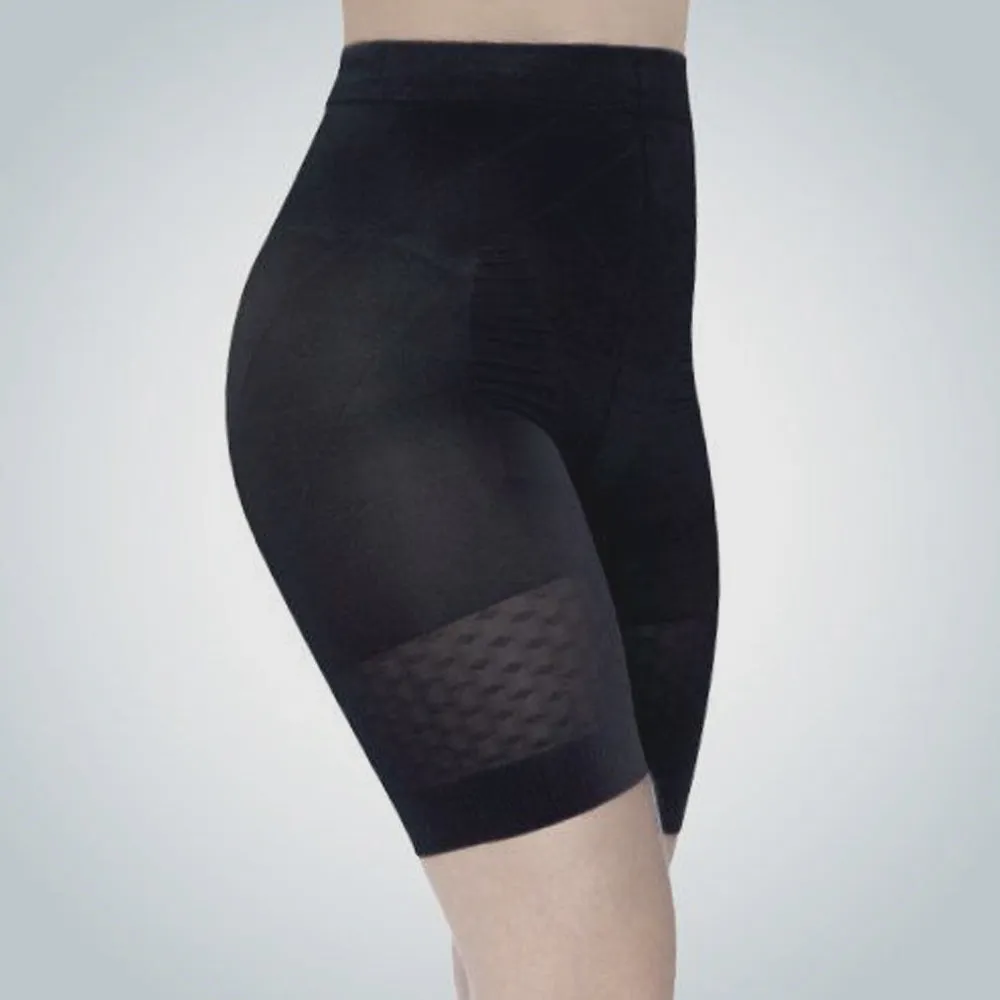 Comfia Shapewear Shorts - Seamless Comfort and Slimming Support (Medium, Black)