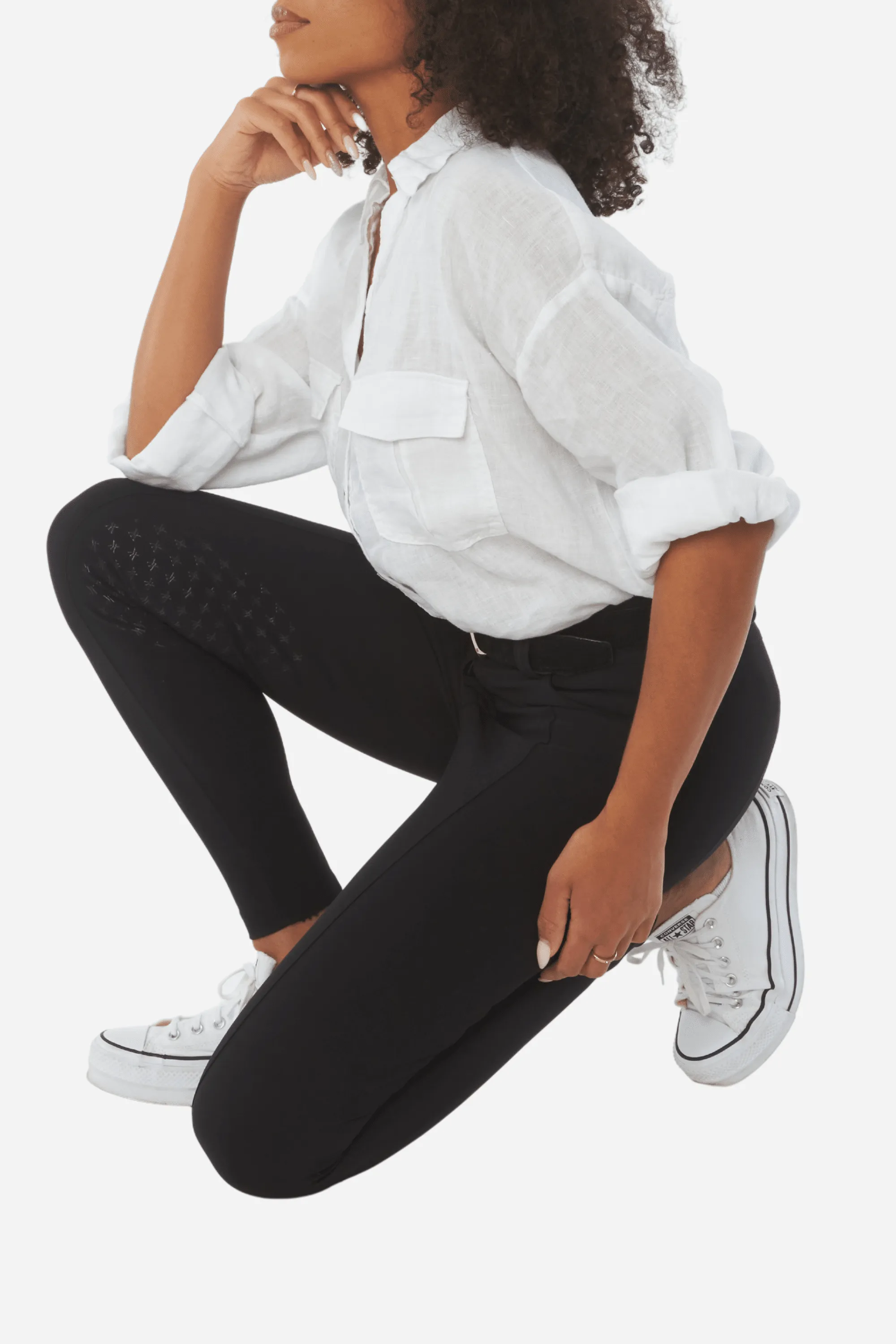 Compression Performance Breeches - Knee Grip | Black
