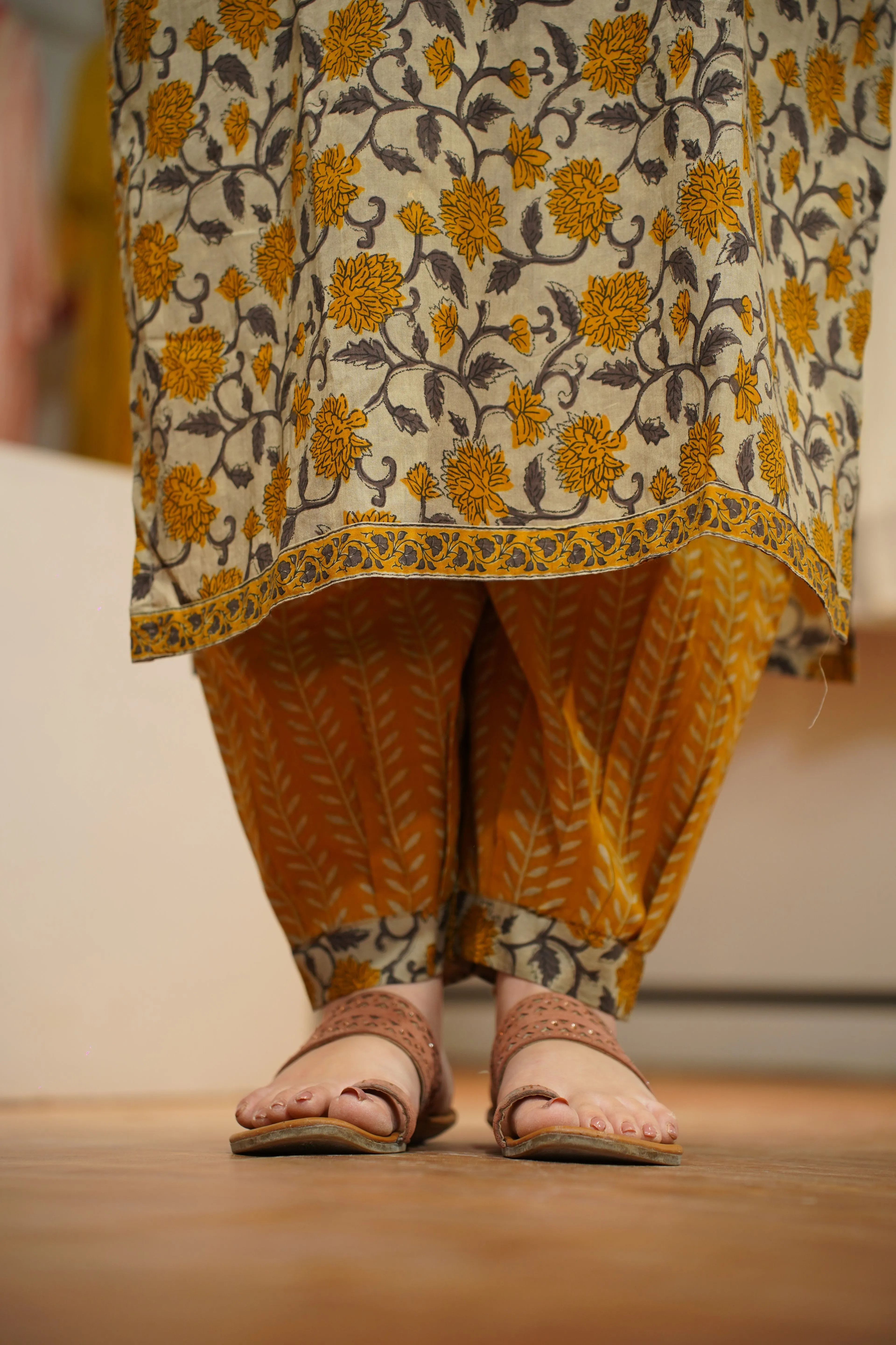 Earthy Brown Cotton Suit Set