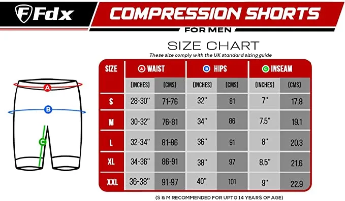 Fdx Men's White Compression Shorts Skin Tight Gym Pants