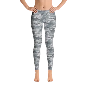 Grey Camo Pixel Leggings