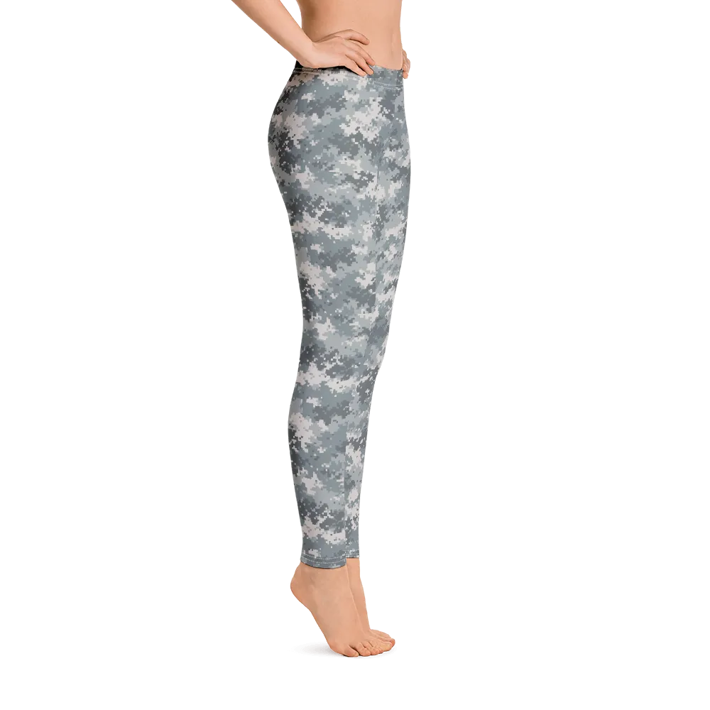 Grey Camo Pixel Leggings