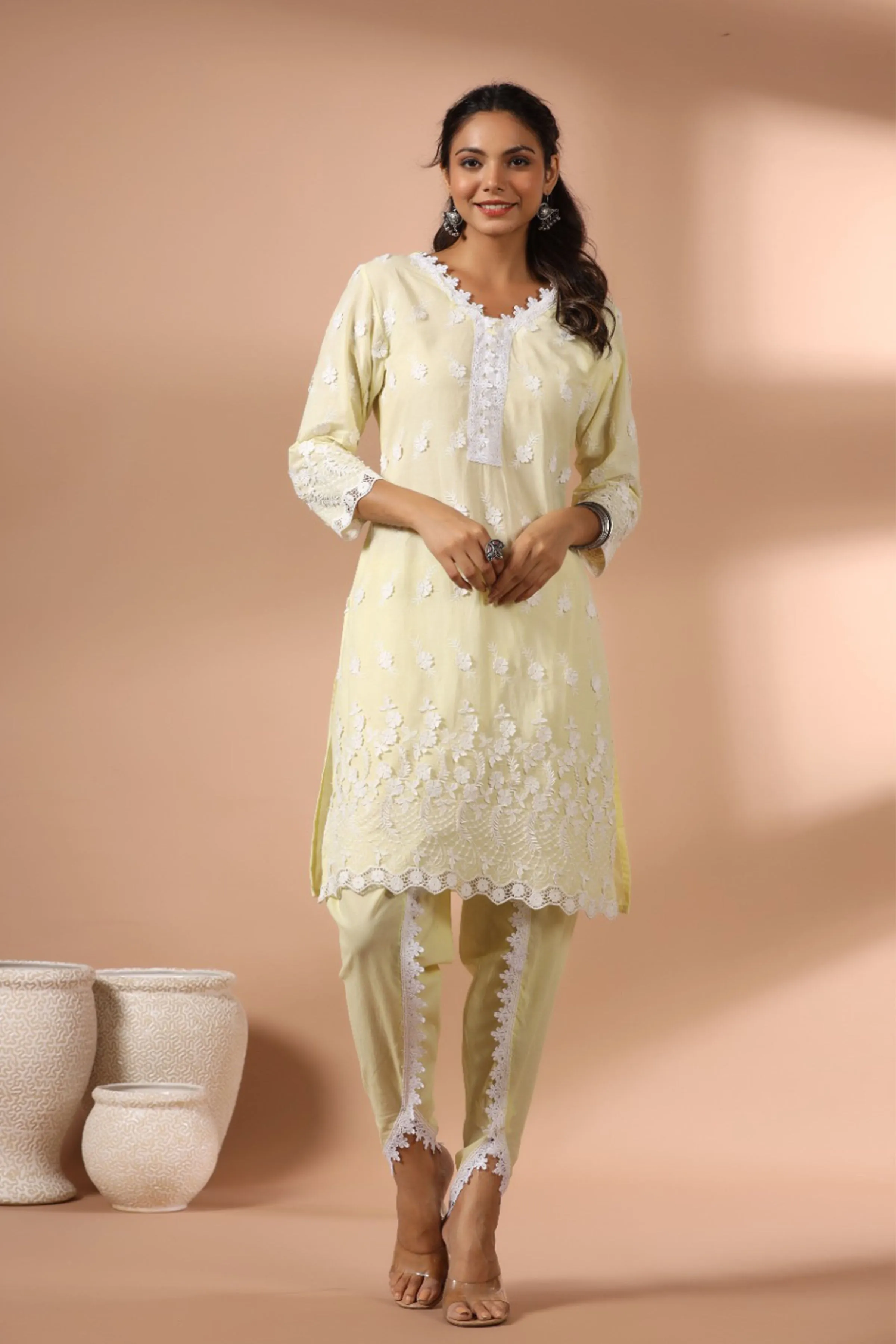 Lemon Blush Tulip Suit Set