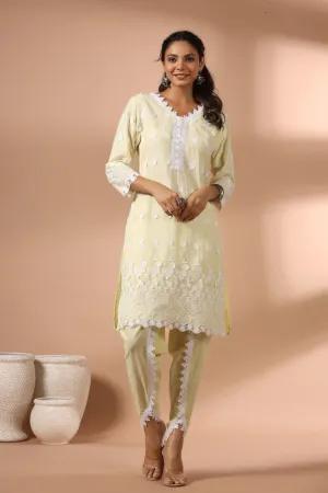 Lemon Blush Tulip Suit Set