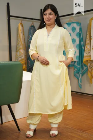 Lemon Sorbet Lacework Suit Set