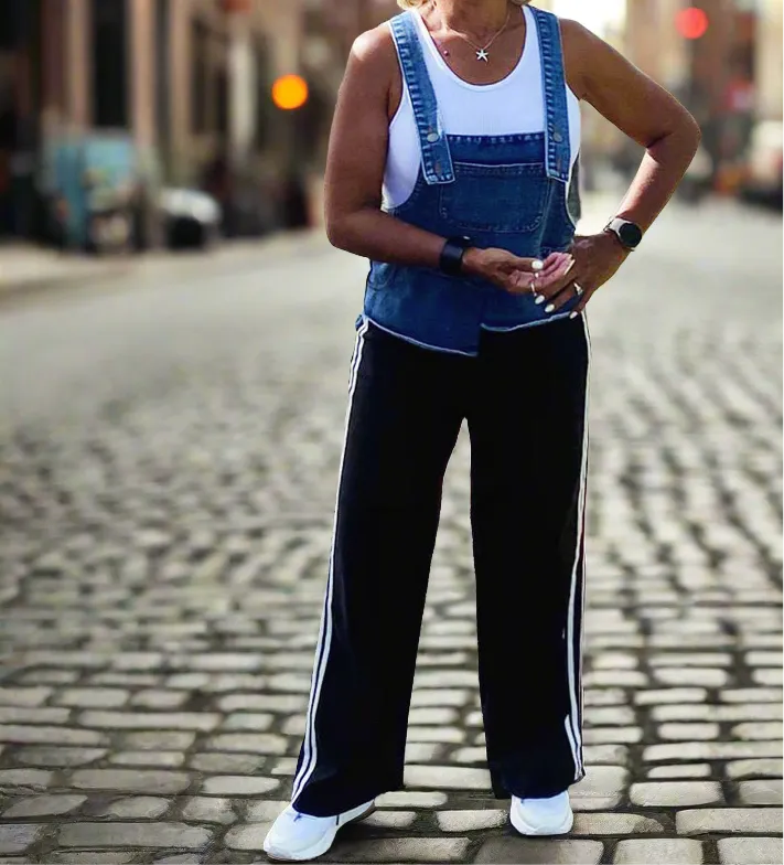 Like Adidas Track Jumpsuit- Fits only Small New 