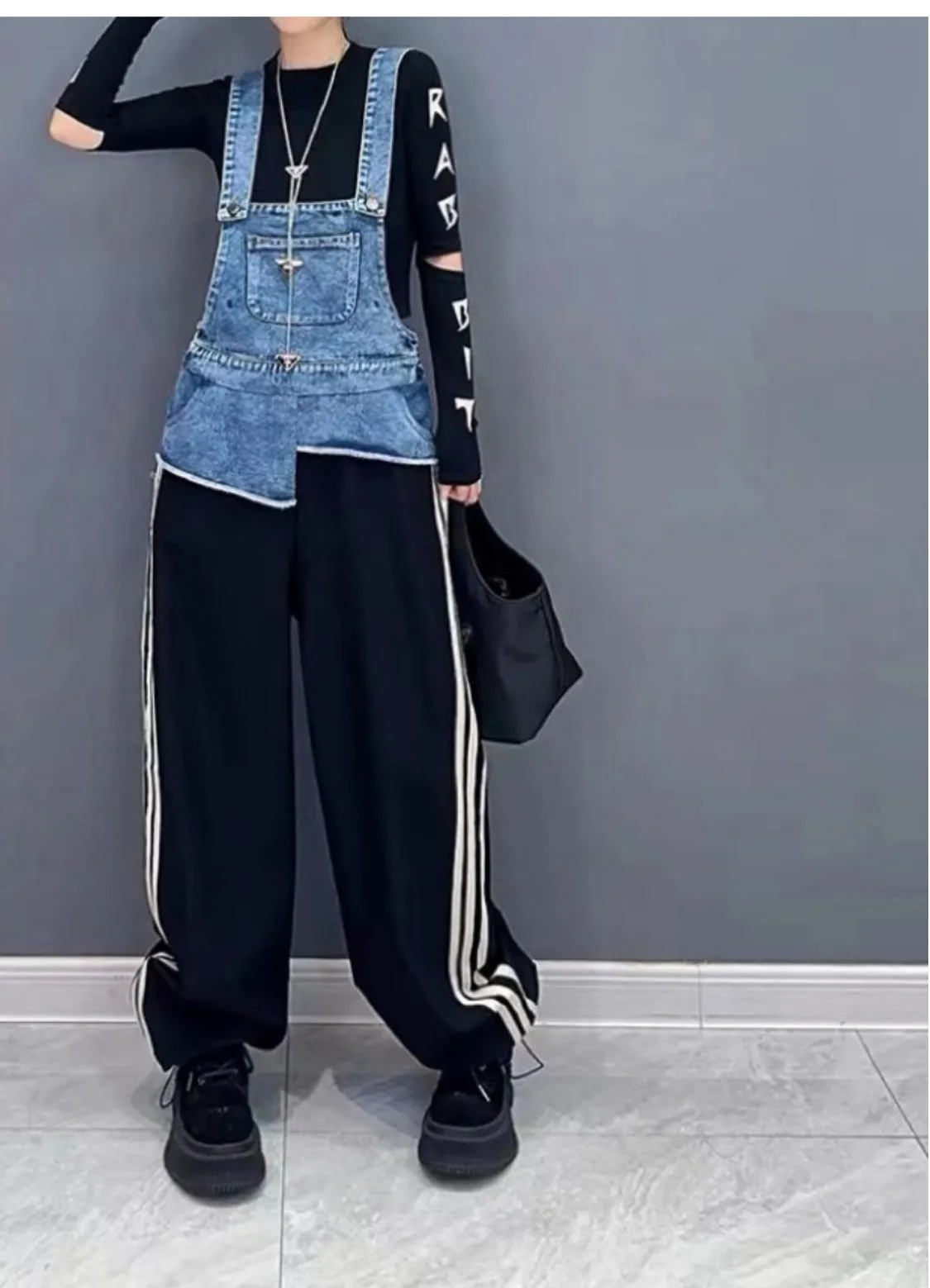 Like Adidas Track Jumpsuit- Fits only Small New 