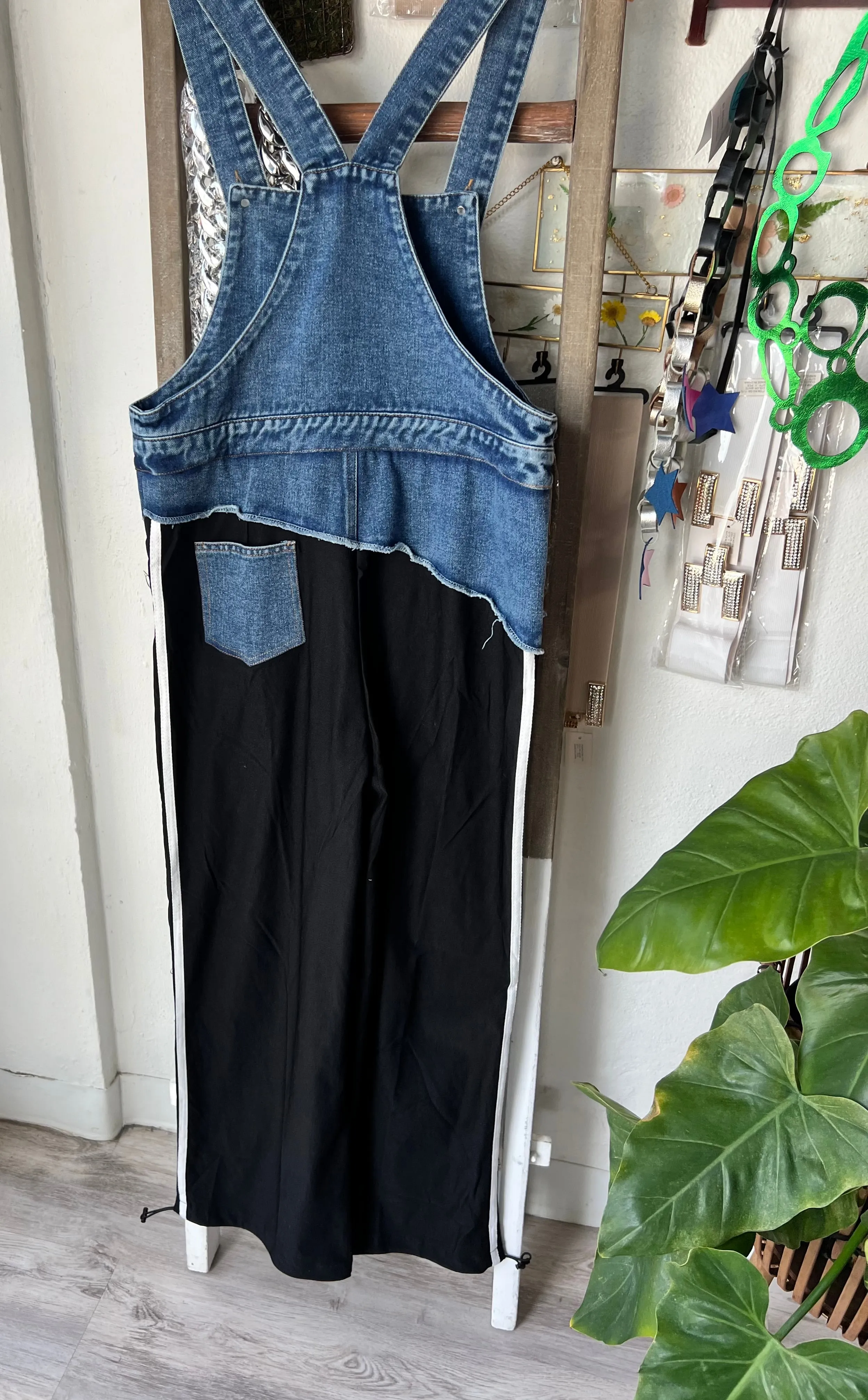 Like Adidas Track Jumpsuit- Fits only Small New 