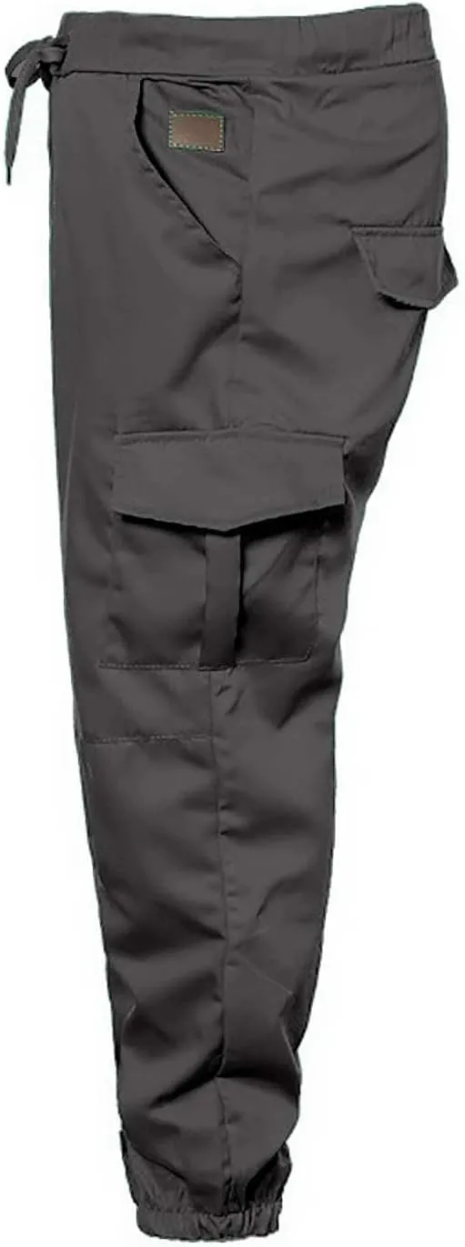 Mens Cargo Sweatpants Slim Fit with Pockets Workout Gym Lightweight Sweat Pants Elastic Waist Sweat Pants Trouser