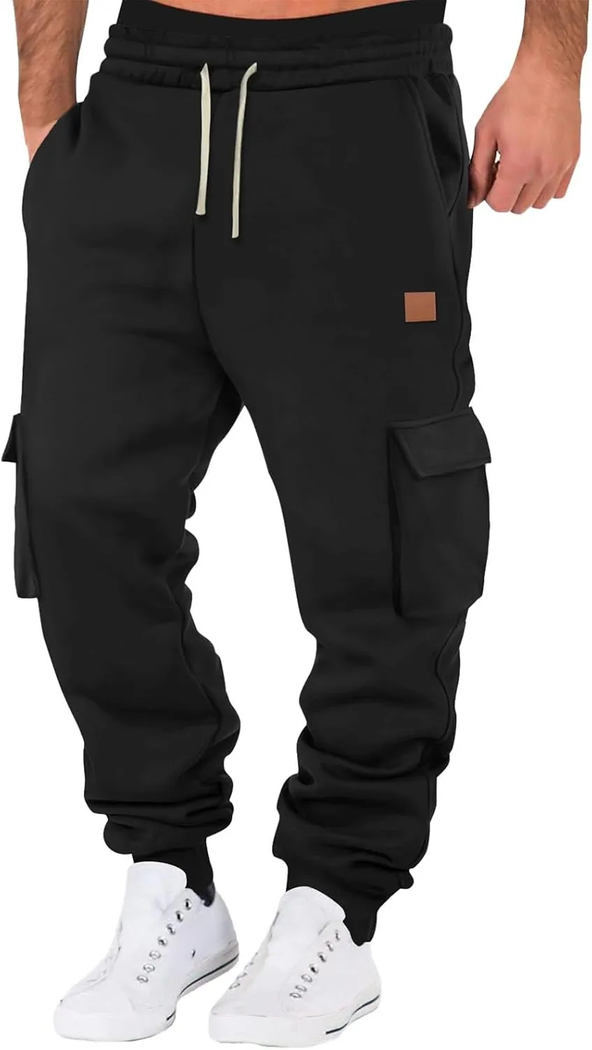 Men's Joggers Punk Cargo Baggy Techwear Hip Hop Patchwork Streetwear Tactical Track Pants