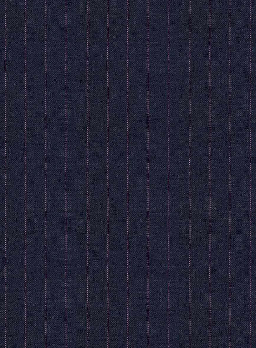 Napolean Abelino Stripe Blue Wool Pants