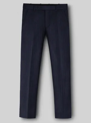 Napolean Abelino Stripe Blue Wool Pants