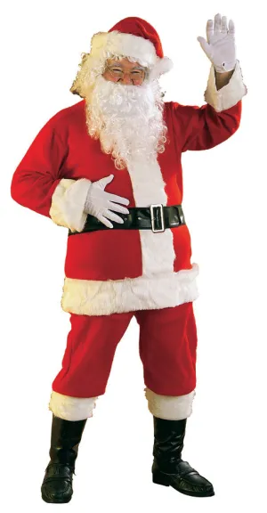 New Flannel Santa Suit Costume