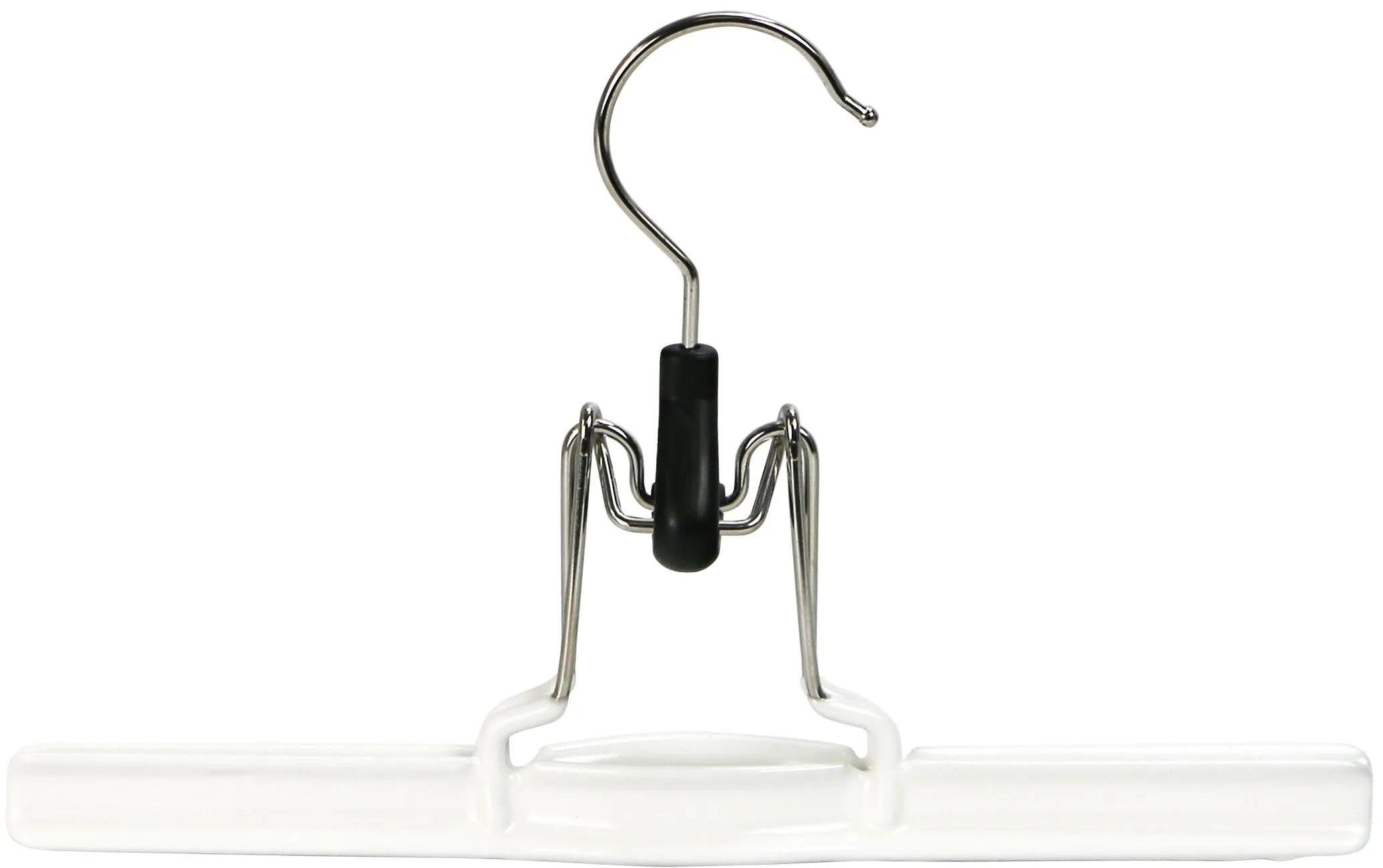 Pant Clamp Hanger with Slip Grip Coating, M-26, White