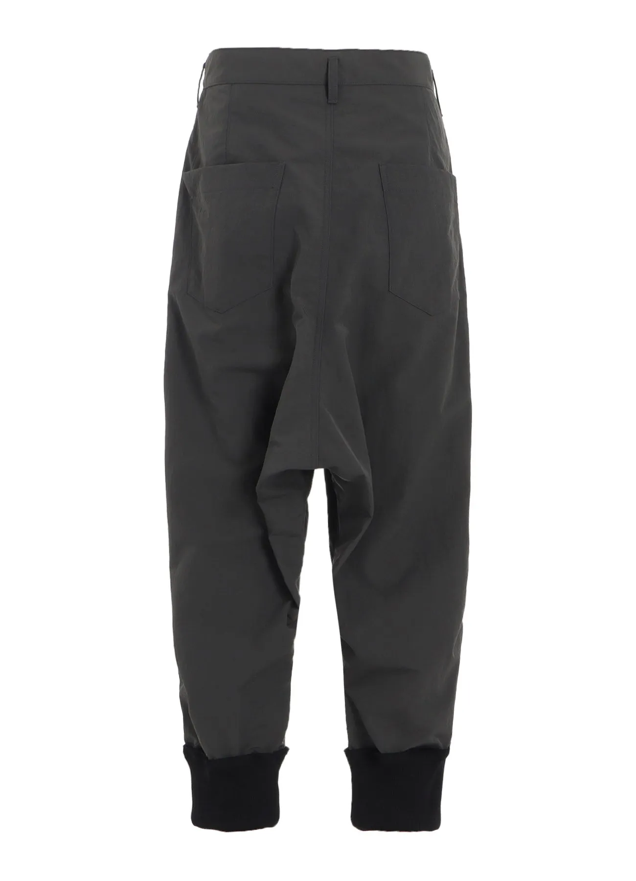 RECYCLED NY TASSAR RIBBED HEM SAROUEL PANTS