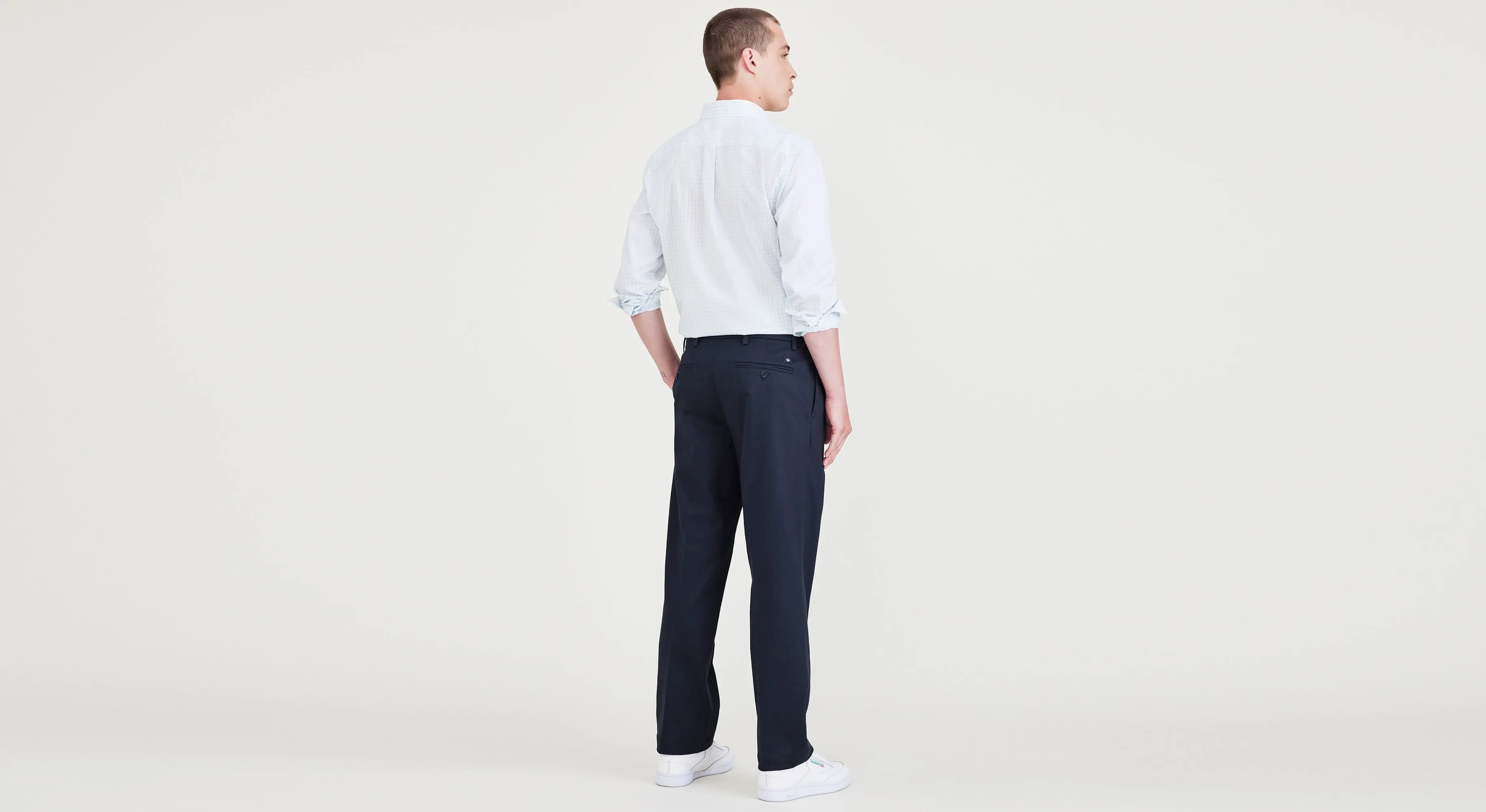 Signature Iron Free Khakis, Pleated, Classic Fit with Stain Defender (Big and Tall)