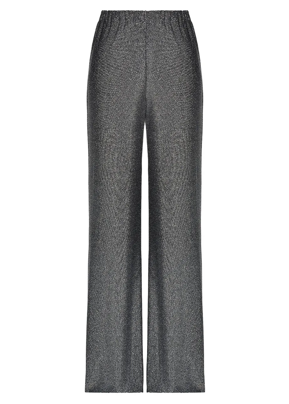 SILVER FLARE PANTS