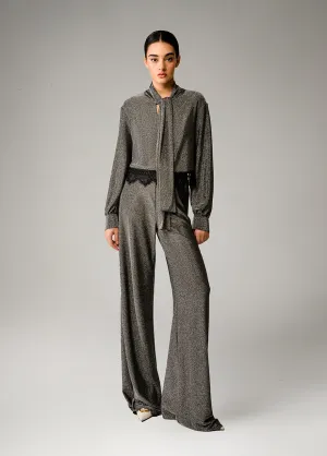 SILVER FLARE PANTS