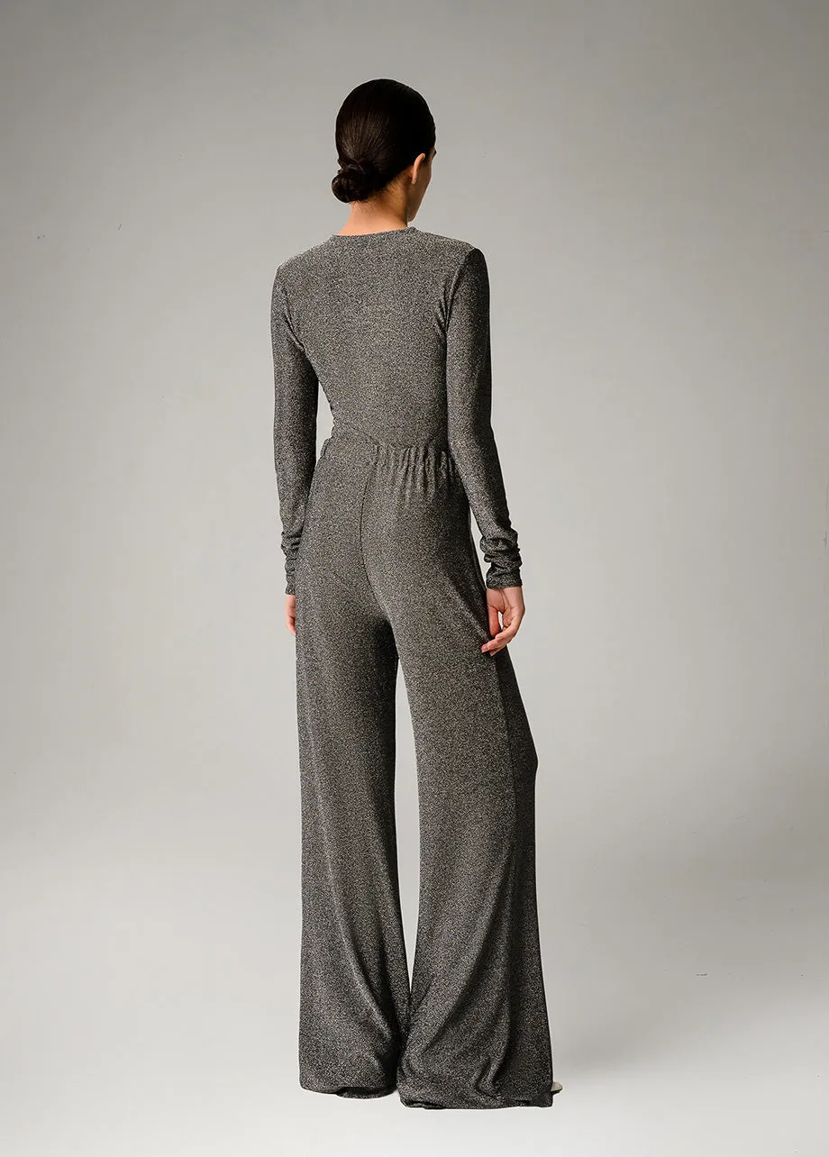 SILVER FLARE PANTS
