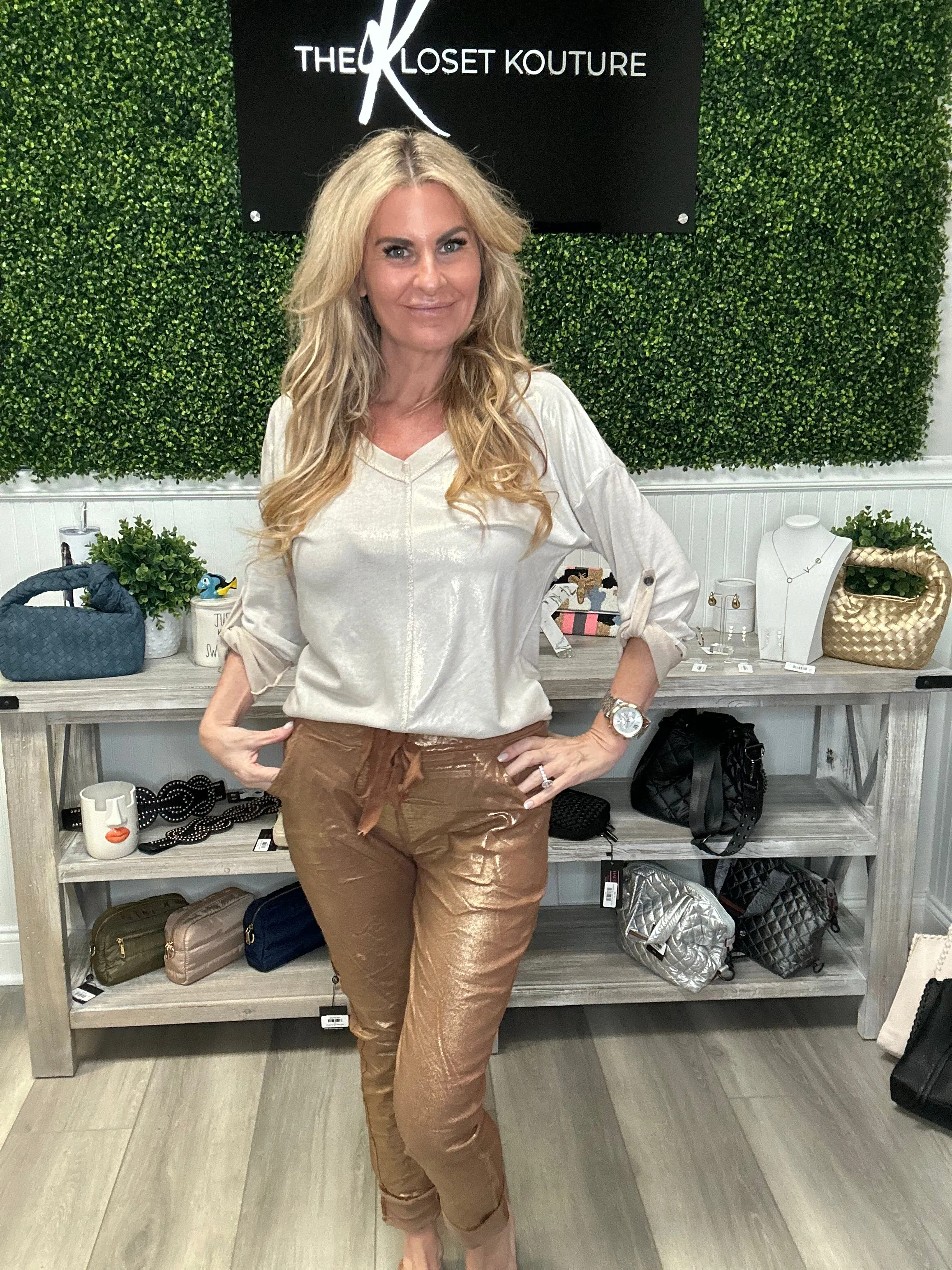 Stunning Foil Jogger