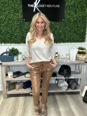 Stunning Foil Jogger