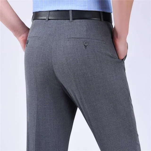 West Louis Business Thin Elegant Silk Trousers