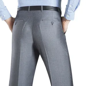 West Louis Business Thin Elegant Silk Trousers