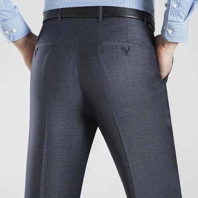 West Louis Business Thin Elegant Silk Trousers