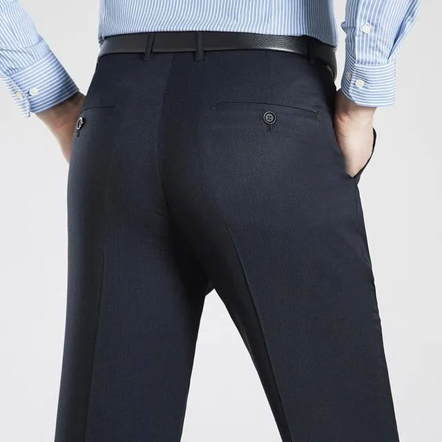 West Louis Business Thin Elegant Silk Trousers