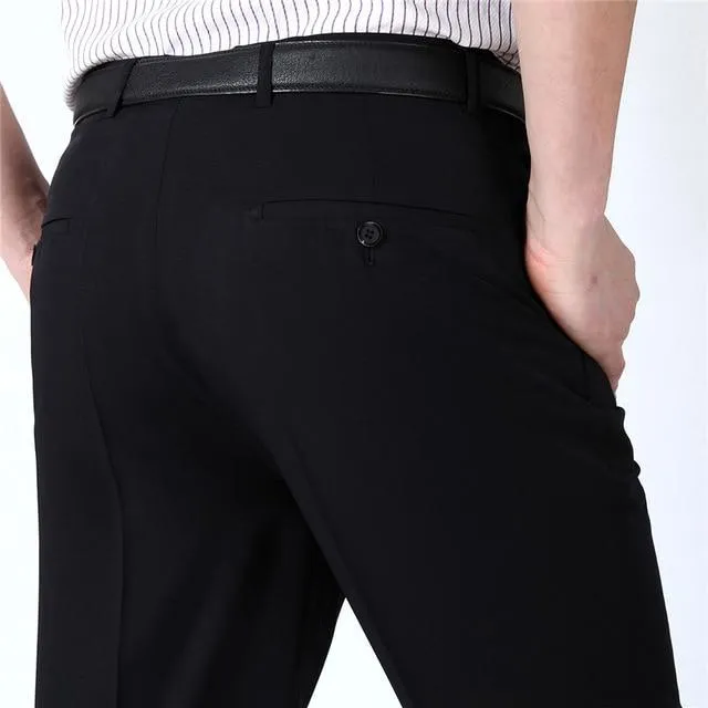 West Louis Business Thin Elegant Silk Trousers