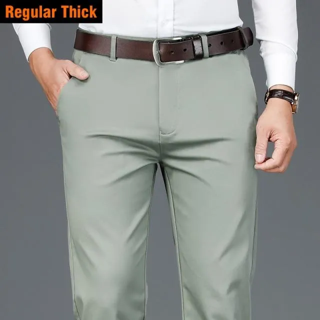 West Louis Classic Style Business Fashion Cotton Pants