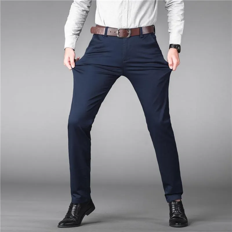 West Louis Designer Luxury Straight Business Elegant Trousers