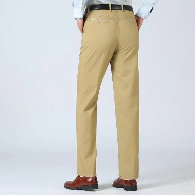 West Louis Men Classic Loose Business Elegant Trousers