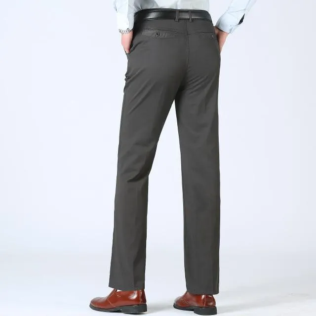 West Louis Men Classic Loose Business Elegant Trousers