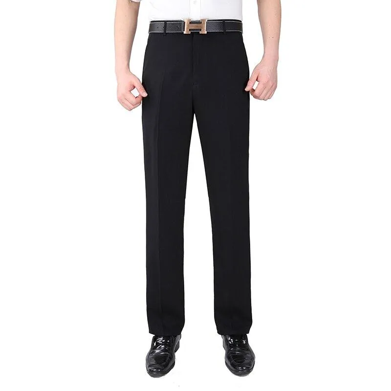 West Louis Men Silk Elegant Business Pants
