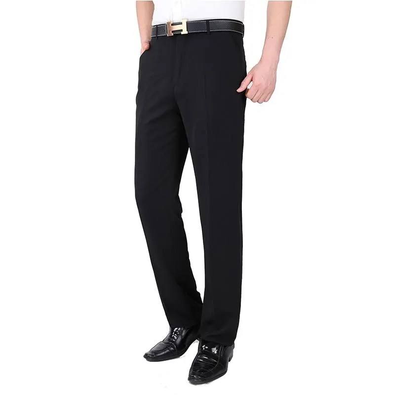 West Louis Men Silk Elegant Business Pants