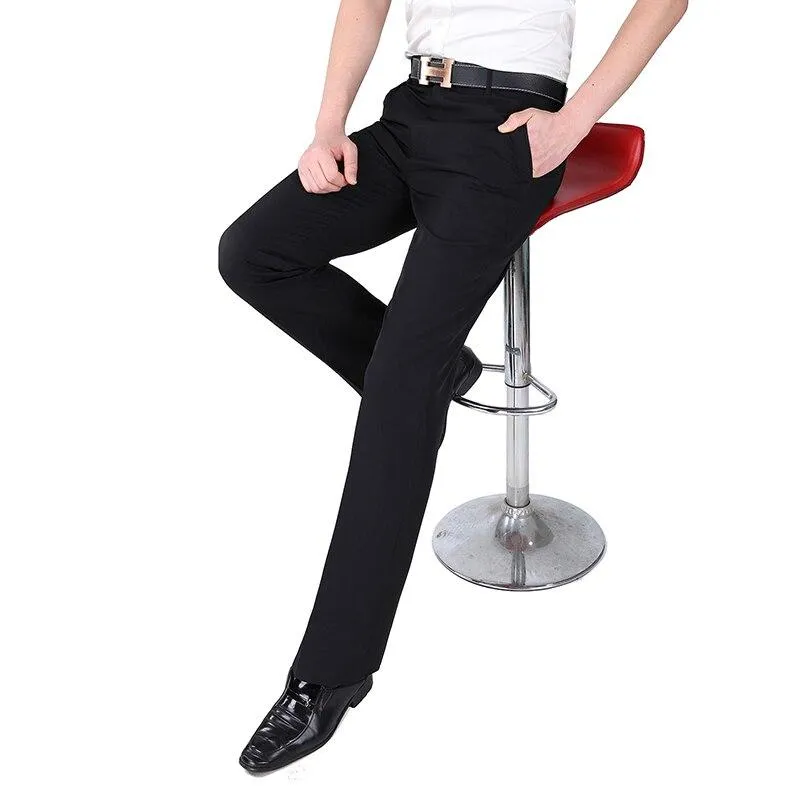 West Louis Men Silk Elegant Business Pants
