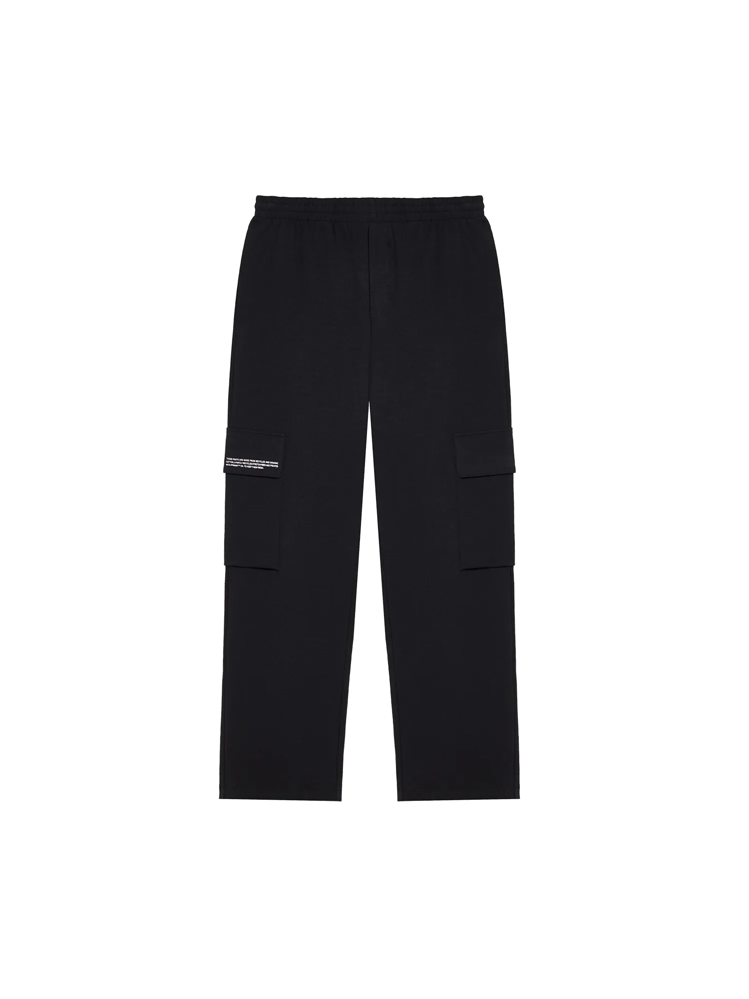 Womens Double Jersey Cargo Track Pantsblack